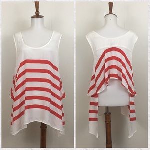 Plenty Tracy Reese‎ Striped Open Back Tank Top